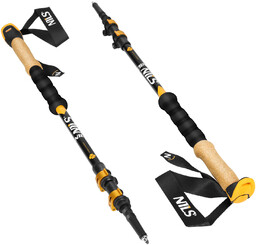 Nils Kije trekkingowe aluminiowe TK8605 - ergonomiczne, regulowane