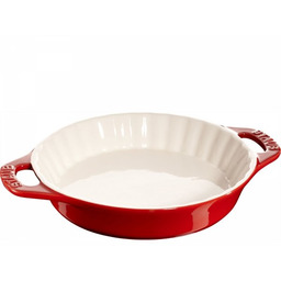 Staub Okrągły Półmisek Ceramiczny Do Ciast 1.2l Czerwony