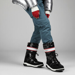 Tommy Hilfiger Czarne Śniegowce Damskie Buty