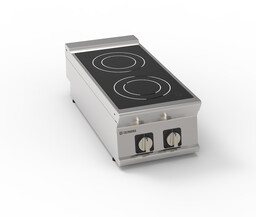 TECNOINOX Kuchnia gastronomiczna ceramiczna, nastawna, 2 pola grzewcze