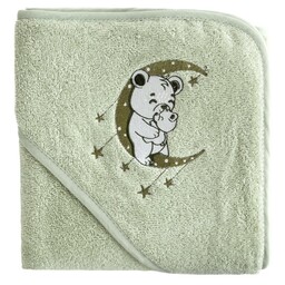 Eurofirany Okrycie kąpielowe 100x100 Baby 74 miętowy misie