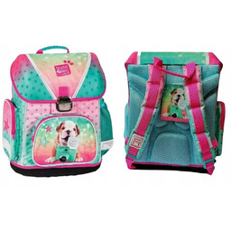 Tornister szkolny dla dziewczynki Studio Pets turkusowy, Paso