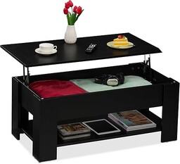 Relaxdays Stolik kawowy rozkładany, (wys. x szer. x