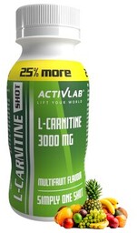 ACTIVLAB Spalacz tłuszczu L-Carnitine Shot Wieloowocowy (80 ml)