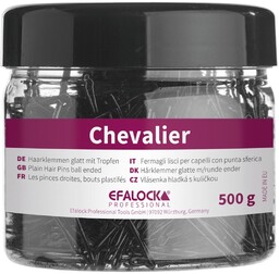 Efalock Chevalier, wsuwki do włosów, 5cm, 500g, brązowy