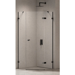 New Trendy Eventa Black Chrome kabina prysznicowa pięciokątna