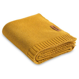 Sensillo Kocyk Bambusowo-Bawełniany 80X100 Cm Musztardowy