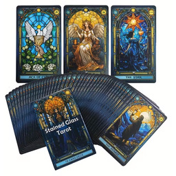 Karty do Tarota w Stylu Witrażu Stained Glass
