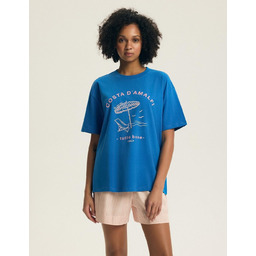 Piżama Edris 44479 Niebieska