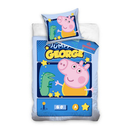 Carbotex Pościel bawełniana 160x200 Świnka Peppa Pig poszewka
