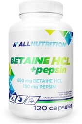 ALLNUTRITION - Betaine HCl + Pepsin, 120 kapsułek