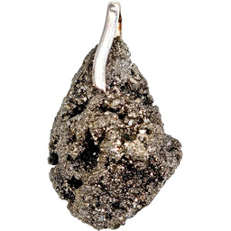 Piryt Wyjątkowy Wisiorek Srebro 925 Unikat