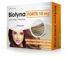 Biotyna Forte 10 mg, 30 kapsułek /ActivLab/