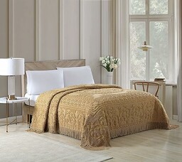 Beatrice Home Fashions Medalion szenilowa narzuta na łóżko,