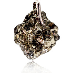 Piryt Wyjątkowy Wisiorek Srebro 925 Unikat