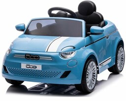 SUN BABY Samochód dla dziecka Fiat 500 Niebieski