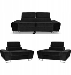 Zestaw mebli wypoczynkowych salon Bosso Sofa 2os fotele
