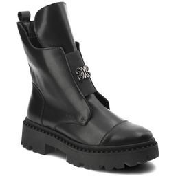 Armodo Czarne Botki Stylowe Workery Damskie