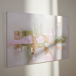 Ręcznie zdobiony obraz abstrakcja z elementami złota cilaro