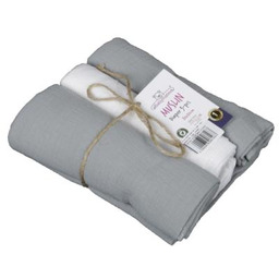 BabyMatex Pieluszki muślinowe 70x80cm Ciemnoszare, 3szt.