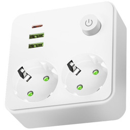 Rozgałęźnik Linea PRO FL2 2 gniazda 230V +