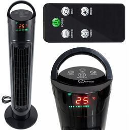 Wentylator Kolumnowy Pionowy Pokojowy Cichy Pilot Timer Oscylacja