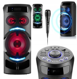 Głośnik Bluetooth Przenośny Wieża 40W Karaoke
