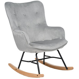 Fotel bujany MWM-001 Welur Szary #16