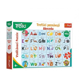 Puzzle Trefliki poznają alfabet 30 elementów, wersja czeska!