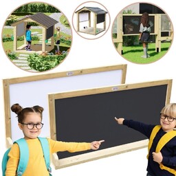 CLASSIC WORLD EDU Drewniana Tablica Dwustronna Kredowa- Magnetyczna