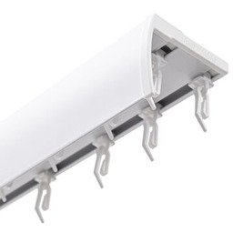 DECASTYL Szyna sufitowa z agrafkami podwójna 400 cm