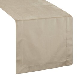 Eurofirany Obrus bieżnik 40x140 Melinda beżowy welurowy