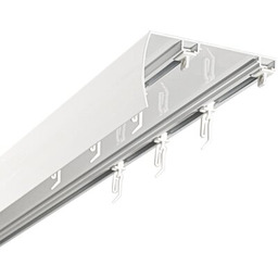 DECASTYL Szyna Sufitowa podwójna z agrafkami Biały 300