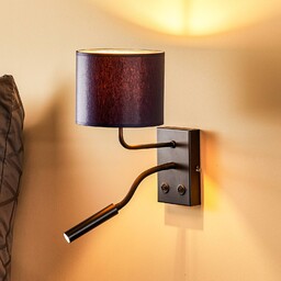 Kinkiet Soho Luminex, niebieski, salon / jadalnia, metal,
