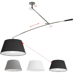 Lampa sufitowa na wysięgniku chromowana regulowana AZ2288