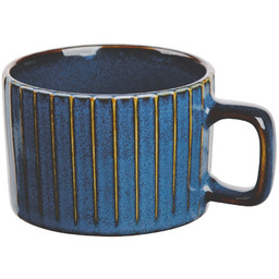 Altom Kubek porcelanowy Reactive Stripes niebieski, 220 ml