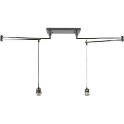 Lampa wisząca metalowa chromowana 2-punktowa AZ1923 z serii