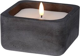 Well Home Kwadratowa świeca LED w formacie czarnym,