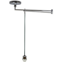 Lampa wisząca metalowa chromowana regulowana AZ1924 z serii