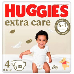 HUGGIES Extra Care Jumbo 4 (8-16kg), 33szt.