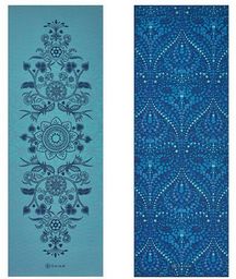 Gaiam Mata do jogi dwustronna Turquoise Lotus 173x61x0,6cm