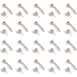 Emuca - Zestaw zawiasów prostych X92N, przykręcany, mieszany