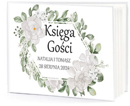 Księga gości weselnych z kwiatami - 50 kartek