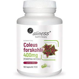 Suplement diety, Coleus forskohlii 10% 400mg (pokrzywa indyjska)