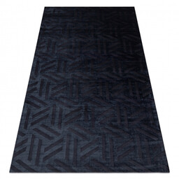 Dywan PEARL 51326E czarny - Geometryczny, ekskluzywny, strukturalny