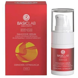 BASICLAB Esteticus Emulsyjne serum na noc z retinolem,