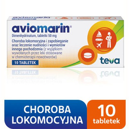 AVIOMARIN 50 mg - 10 tabletek