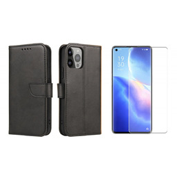 Etui Portfel Magnet Case Wallet + Szkło Płaskie