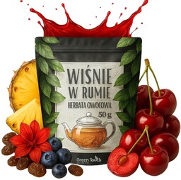 Susz wiśnie w rumie 50 g - herbata