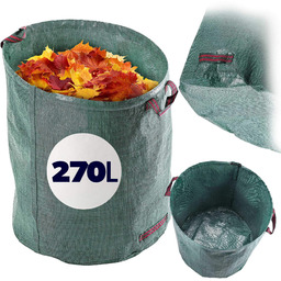 Składany kosz ogrodowy Montbard 270L zielony